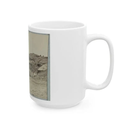 Variety Of Barricades In Use Near Petersburg, Virginia (U.S. Civil War) White Coffee Mug - Go Mug Yourself