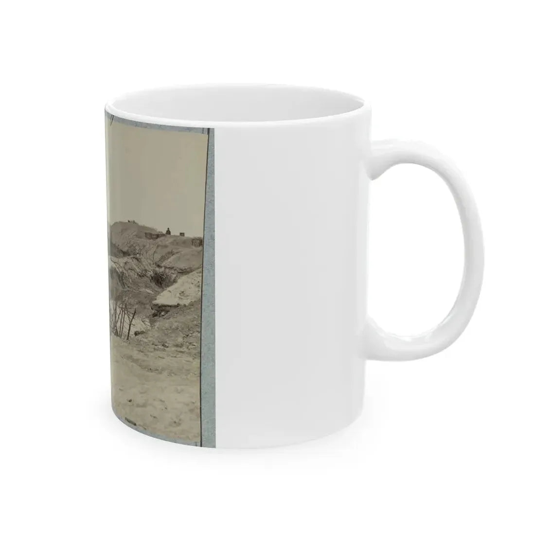 Variety Of Barricades In Use Near Petersburg, Virginia (U.S. Civil War) White Coffee Mug - Go Mug Yourself