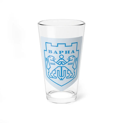 Varna-coatofarms-svg (Bulgaria) (Coat of Arms) Pint Glass 16oz 16oz - Go Mug Yourself