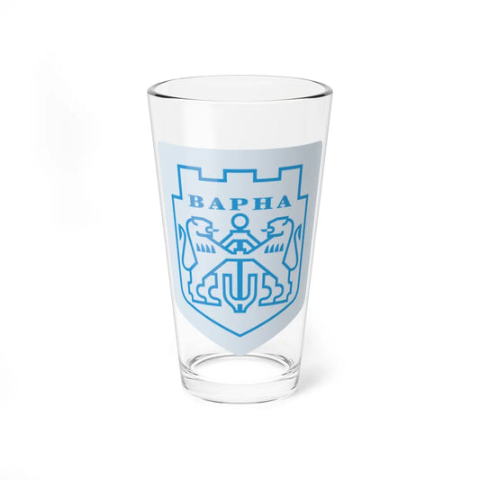 Varna-coatofarms-svg (Bulgaria) (Coat of Arms) Pint Glass 16oz 16oz - Go Mug Yourself