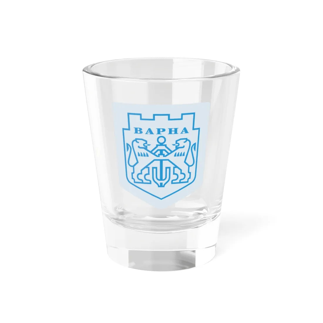 Varna-coatofarms-svg (Bulgaria) (Coat of Arms) Shot Glass 1.5oz 1.5oz - Go Mug Yourself