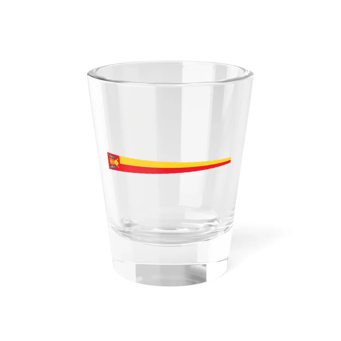 Varsinais-Suomen maakuntaviiri (Finland) Shot Glass 1.5oz 1.5oz - Go Mug Yourself