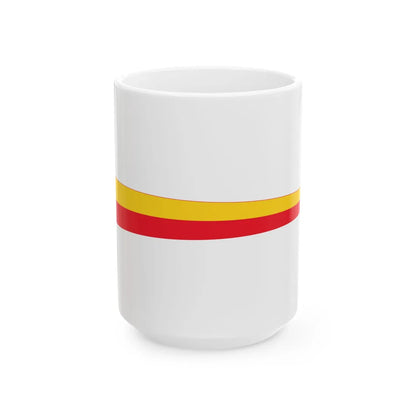 Varsinais-Suomen maakuntaviiri (Finland) White Coffee Mug 15oz - Go Mug Yourself