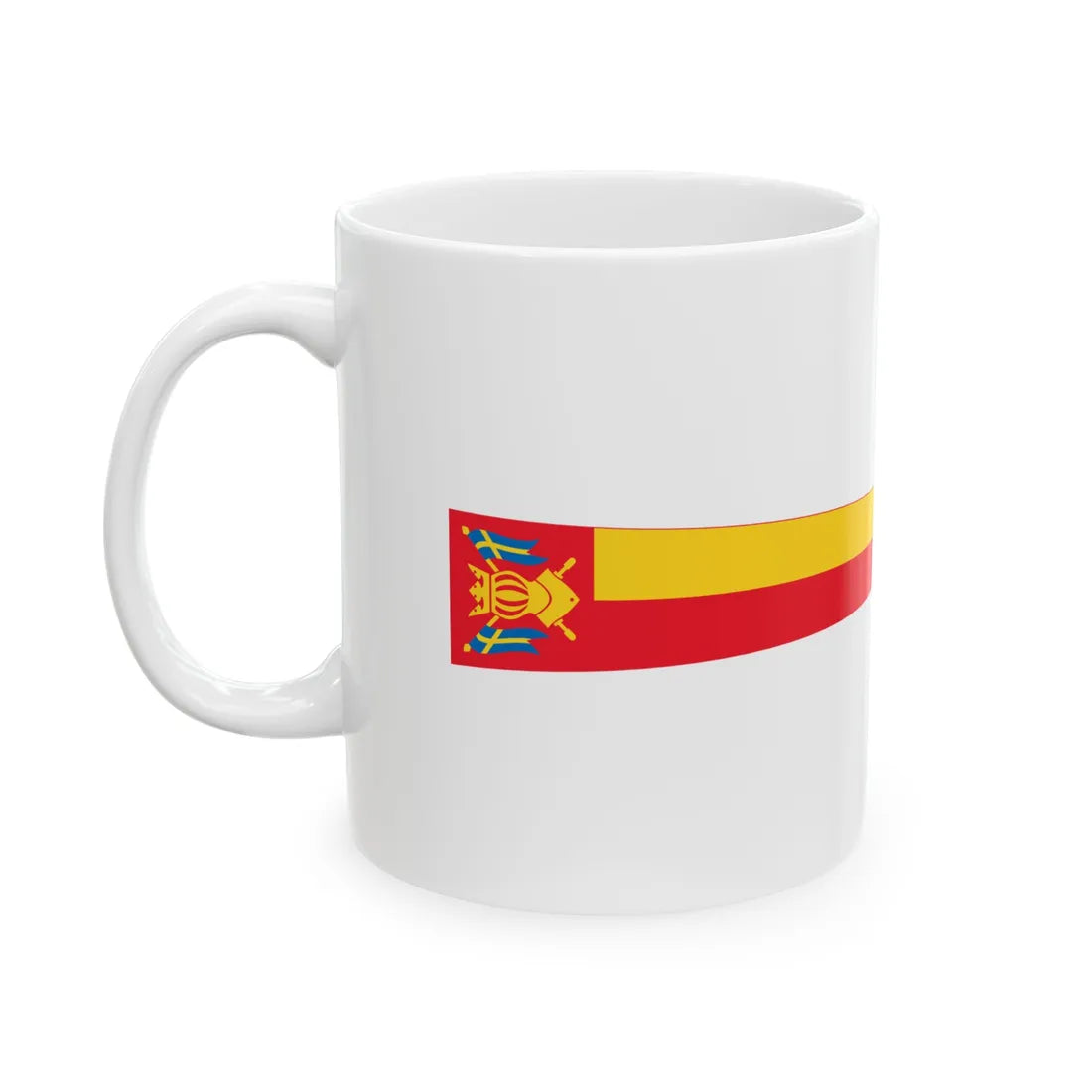Varsinais-Suomen maakuntaviiri (Finland) White Coffee Mug - Go Mug Yourself