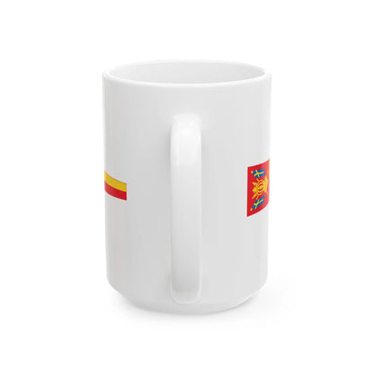 Varsinais-Suomen maakuntaviiri (Finland) White Coffee Mug - Go Mug Yourself
