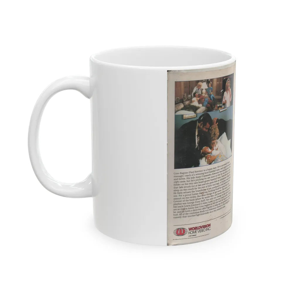 VASECTOMY A DELICATE MATTER (VHS COVER) - White Coffee Mug-Go Mug Yourself