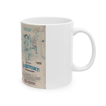 VASECTOMY A DELICATE MATTER (VHS COVER) - White Coffee Mug-Go Mug Yourself