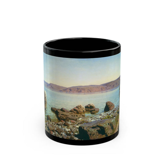 Vasily Polenov - At the Genisaret Lake 1888 - Black Coffee Mug-11oz-Go Mug Yourself