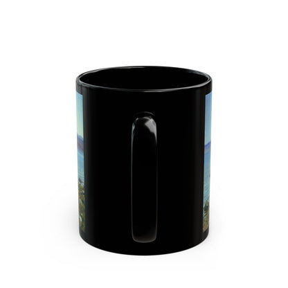 Vasily Polenov - At the Genisaret Lake 1888 - Black Coffee Mug-Go Mug Yourself