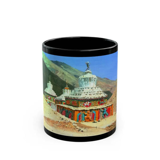 Vasily Vereshchagin (1842-1904) Reliquaries in Ladakh - Black Coffee Mug 11oz - Go Mug Yourself