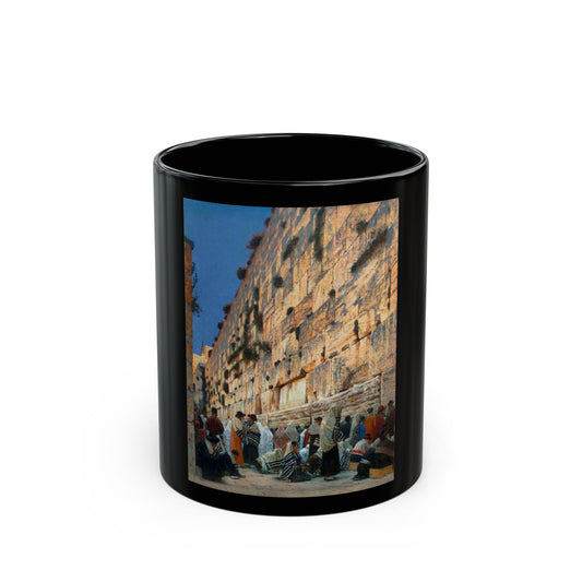 Vasily Vereshchagin (1842-1904) Solomon's Wall - Black Coffee Mug-11oz-Go Mug Yourself
