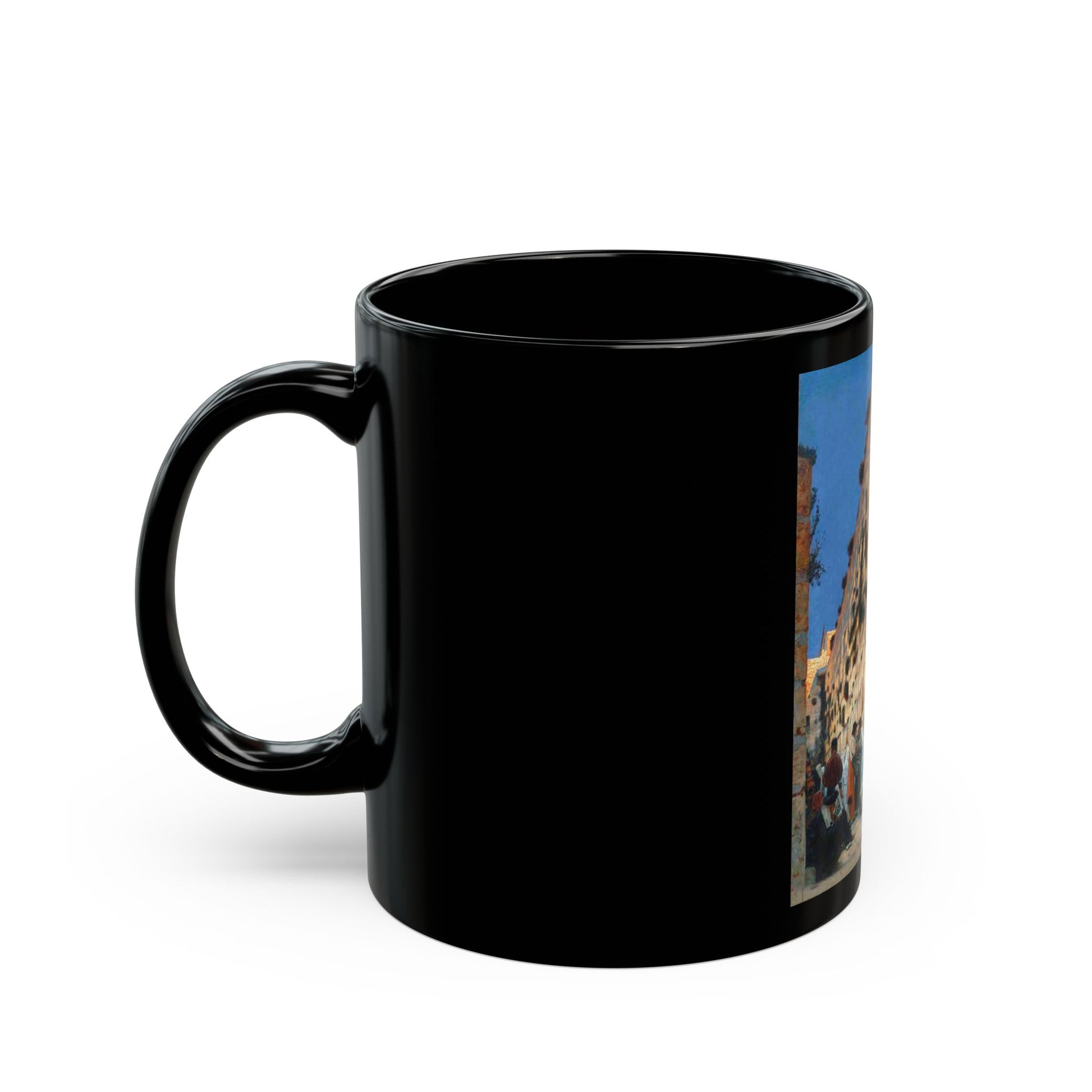 Vasily Vereshchagin (1842-1904) Solomon's Wall - Black Coffee Mug-Go Mug Yourself