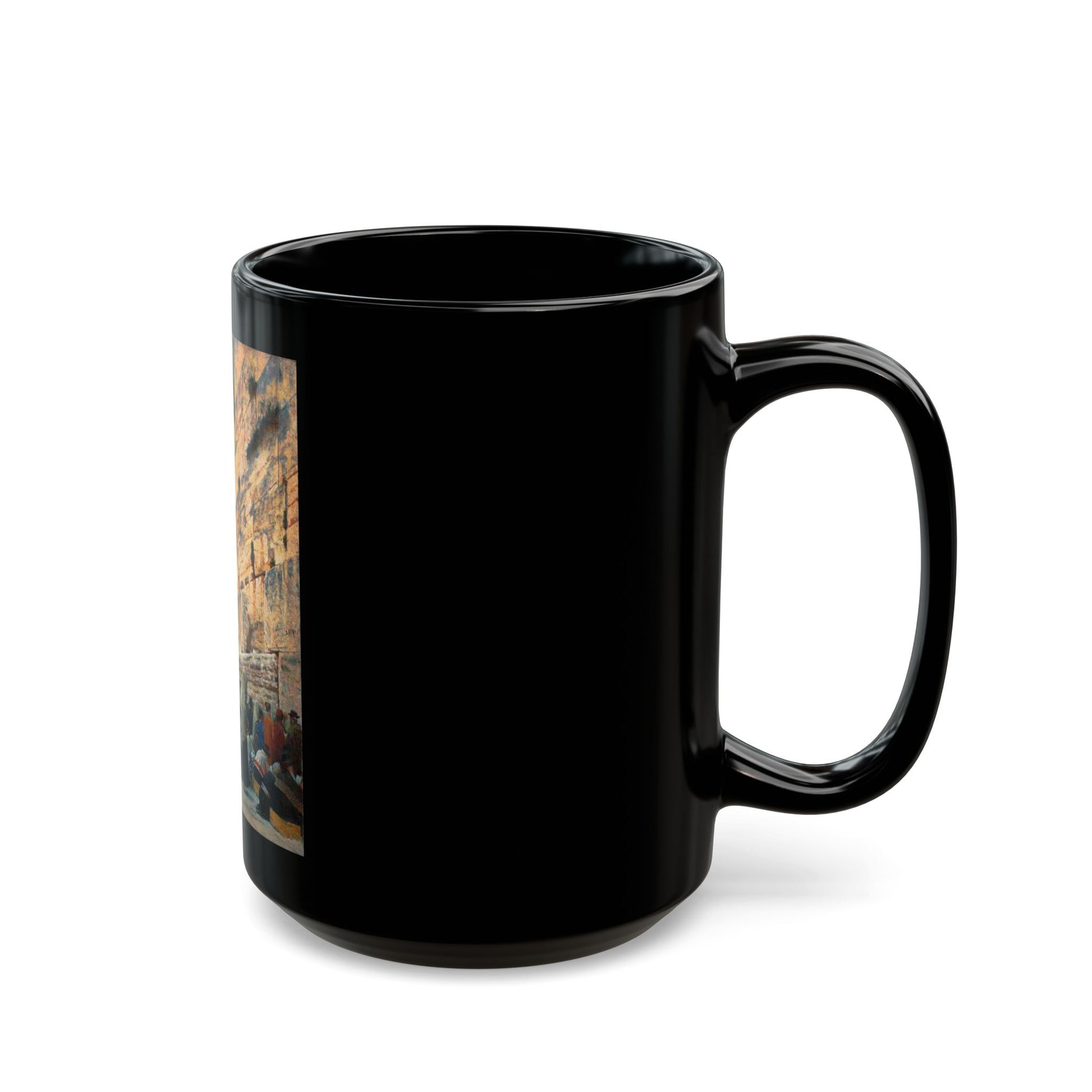 Vasily Vereshchagin (1842-1904) Solomon's Wall - Black Coffee Mug-Go Mug Yourself