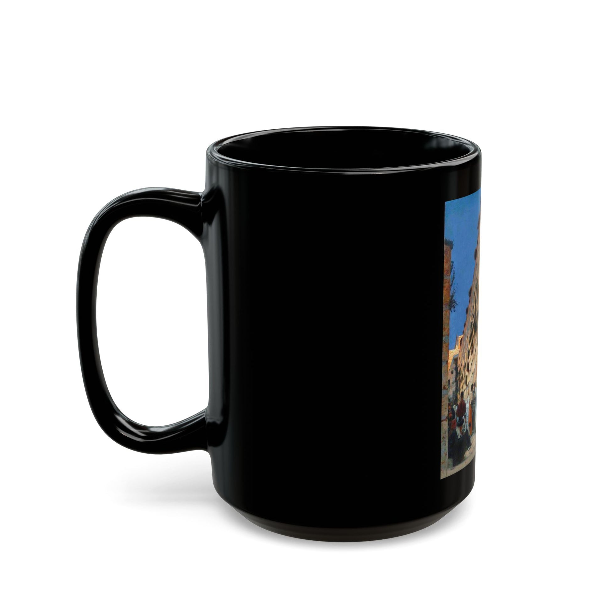 Vasily Vereshchagin (1842-1904) Solomon's Wall - Black Coffee Mug-Go Mug Yourself