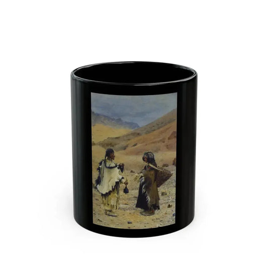 Vasily Vereshchagin (1842-1904) West Tibetans 1876 - Black Coffee Mug 11oz - Go Mug Yourself