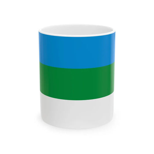 Vaste-Kuuste valla lipp (Estonia) White Coffee Mug 11oz - Go Mug Yourself
