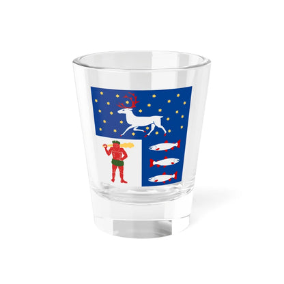 Vasterbottens lan vapenflagga (Sweden) Shot Glass 1.5oz 1.5oz - Go Mug Yourself