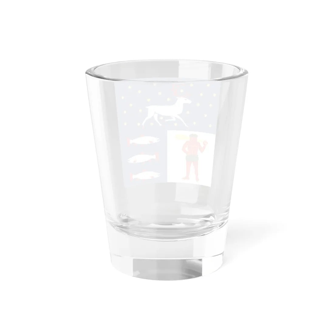 Vasterbottens lan vapenflagga (Sweden) Shot Glass 1.5oz - Go Mug Yourself