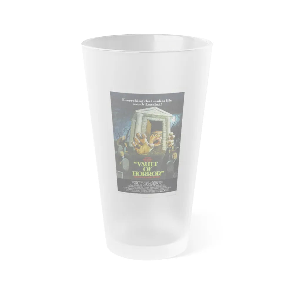 VAULT OF HORROR 1973 Movie Poster - Frosted Pint Glass 16oz-Go Mug Yourself