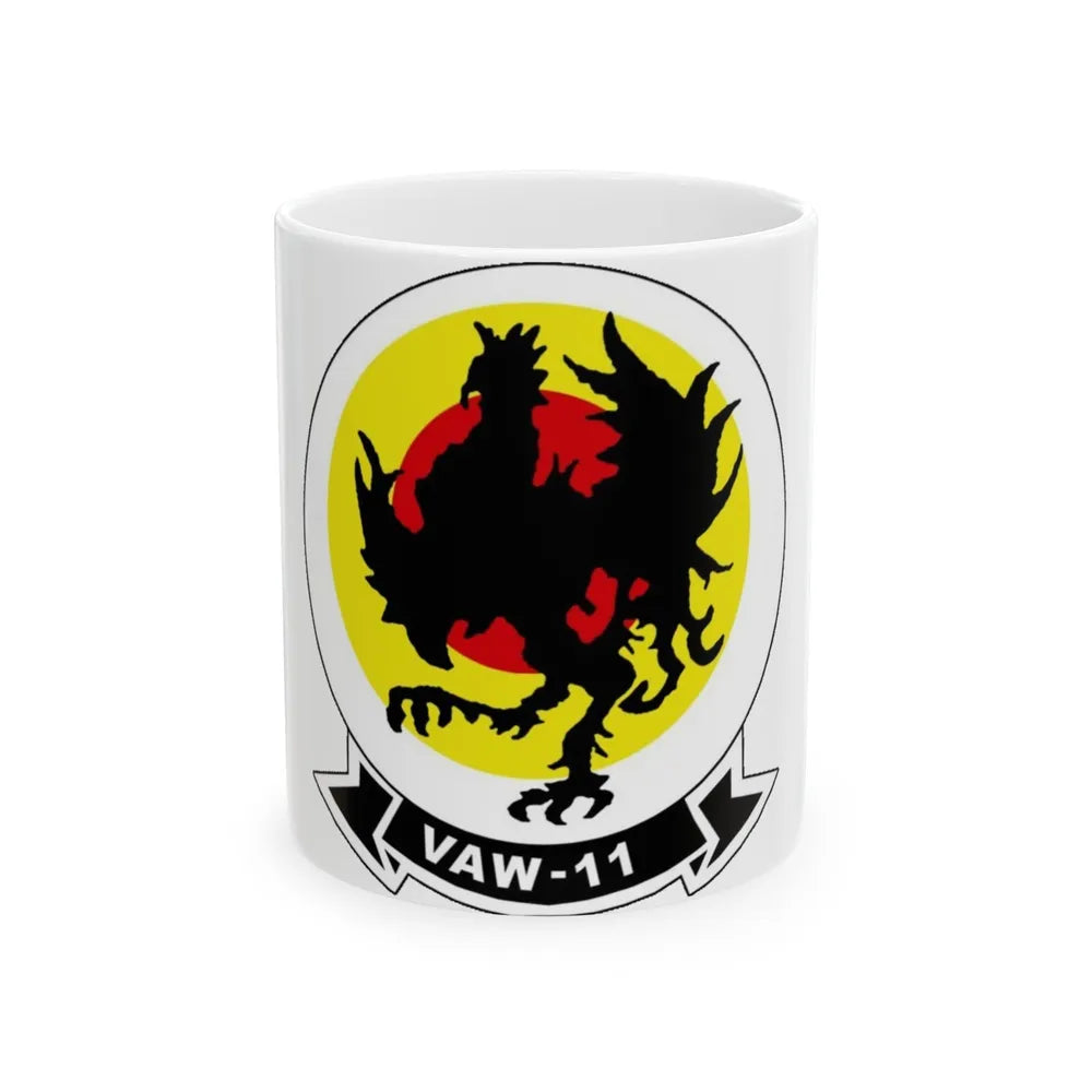 VAW 11 Carrier Airborne Early Warning Squadron 11 (U.S. Navy) White Coffee Mug-11oz-Go Mug Yourself