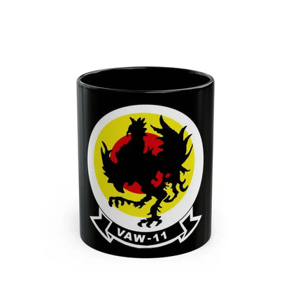 VAW 11 Carrier Airborne Early Warning Squadron 11 (U.S. Navy) Black Coffee Mug 11oz - Go Mug Yourself