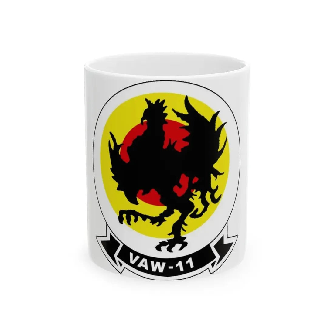 VAW 11 Carrier Airborne Early Warning Squadron 11 (U.S. Navy) White Coffee Mug 11oz - Go Mug Yourself
