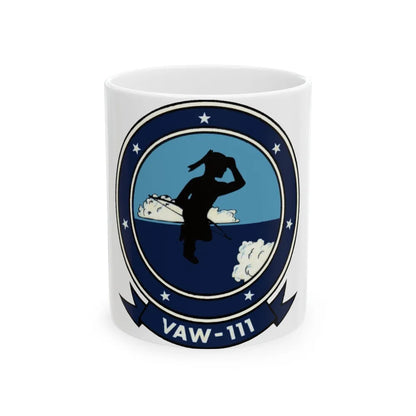 VAW 111 (U.S. Navy) White Coffee Mug-11oz-Go Mug Yourself