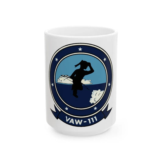 VAW 111 (U.S. Navy) White Coffee Mug-15oz-Go Mug Yourself