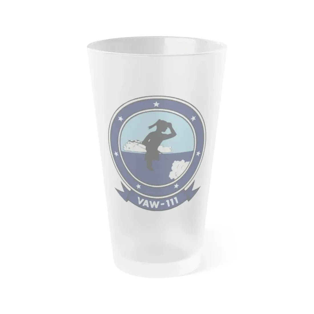 VAW 111 (U.S. Navy) Frosted Pint Glass 16oz Default Title - Go Mug Yourself