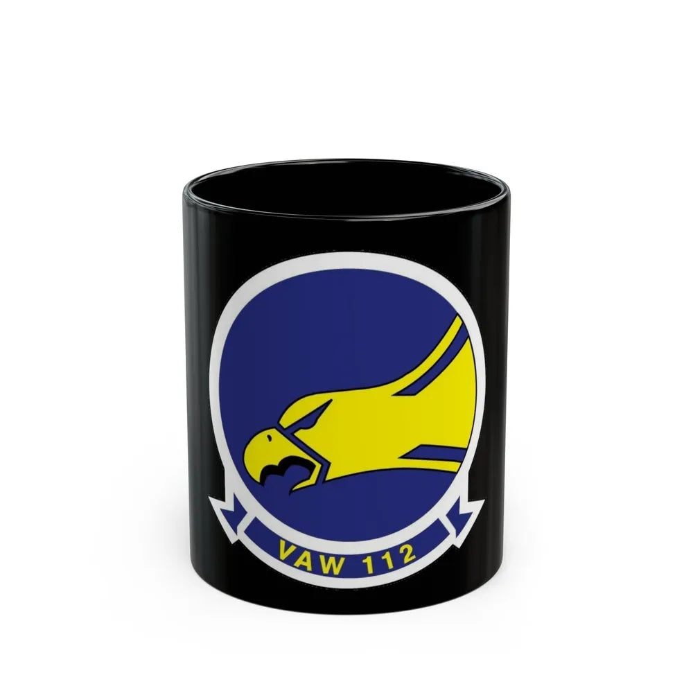 VAW 112 (U.S. Navy) Black Coffee Mug-11oz-Go Mug Yourself