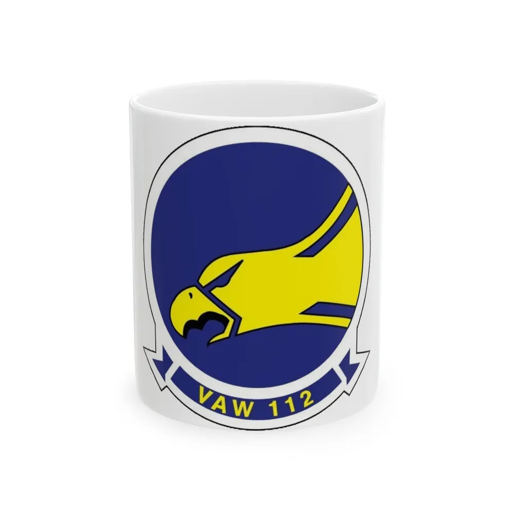 VAW 112 (U.S. Navy) White Coffee Mug-11oz-Go Mug Yourself