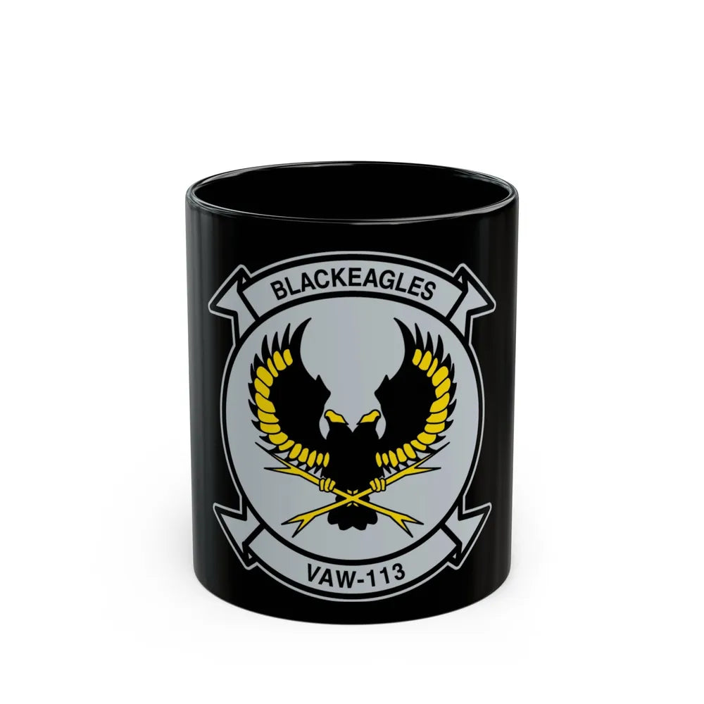 VAW 113 Blackeagles (U.S. Navy) Black Coffee Mug-11oz-Go Mug Yourself