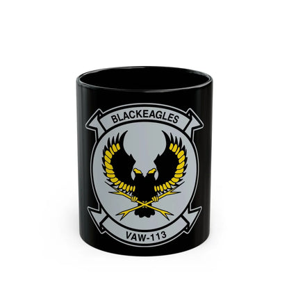 VAW 113 Blackeagles (U.S. Navy) Black Coffee Mug-11oz-Go Mug Yourself