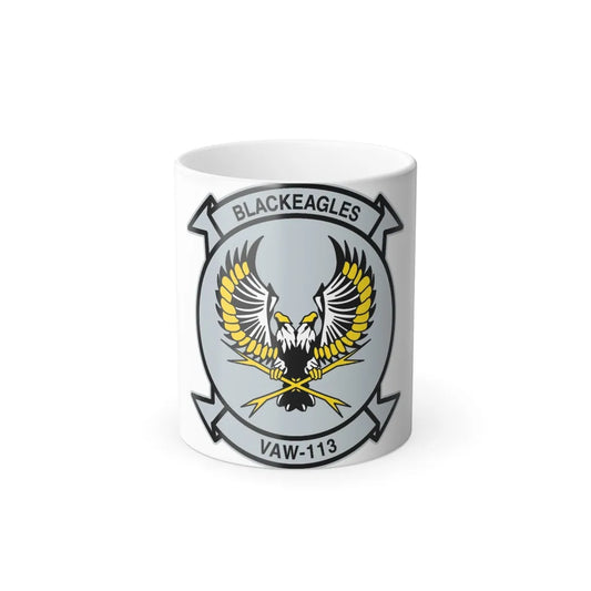 VAW 113 Blackeagles (U.S. Navy) Color Changing Mug 11oz-11oz-Go Mug Yourself