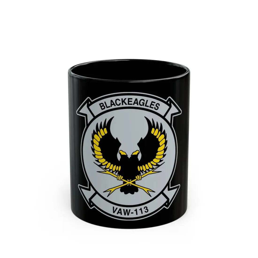 VAW 113 Blackeagles (U.S. Navy) Black Coffee Mug 11oz - Go Mug Yourself