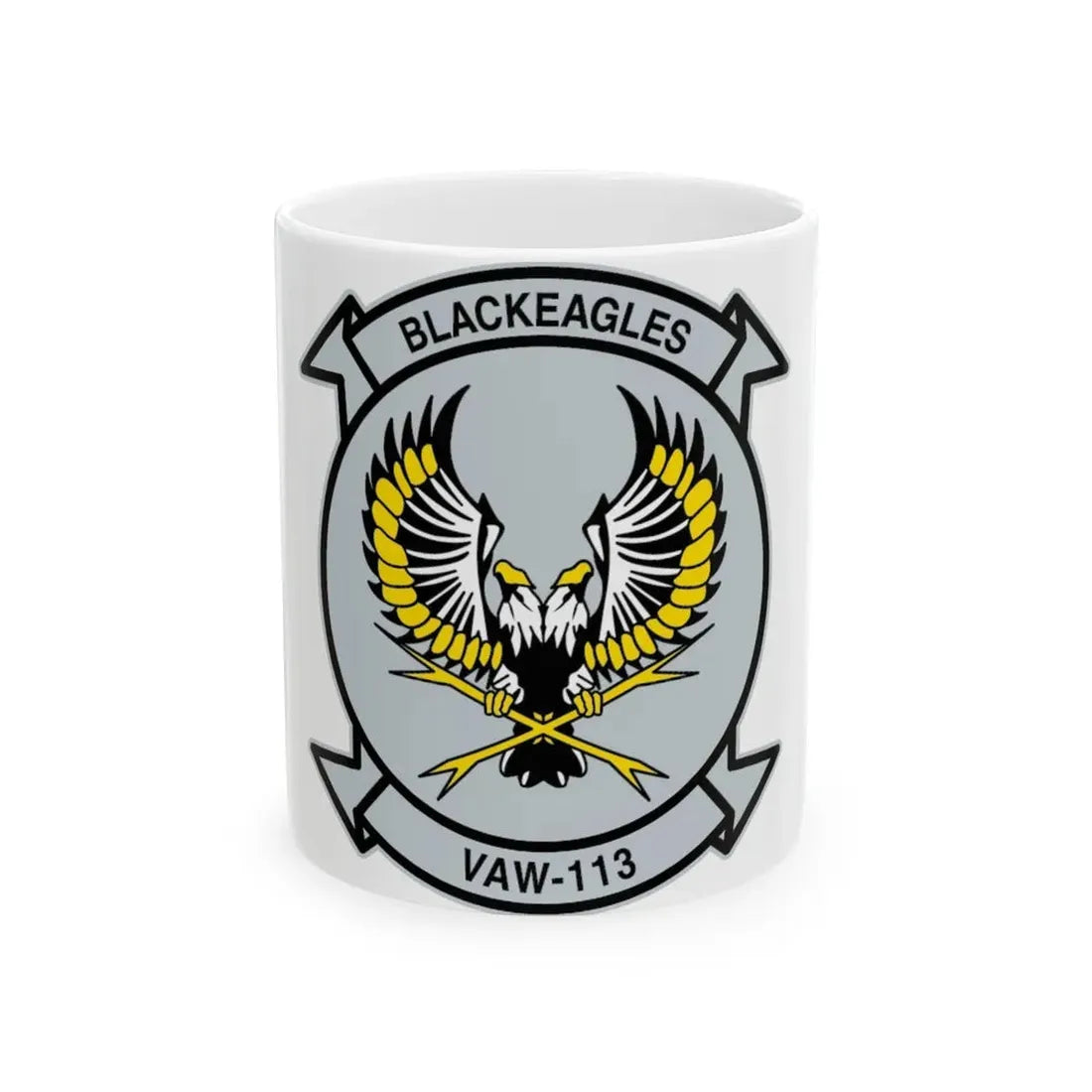 VAW 113 Blackeagles (U.S. Navy) White Coffee Mug 11oz - Go Mug Yourself