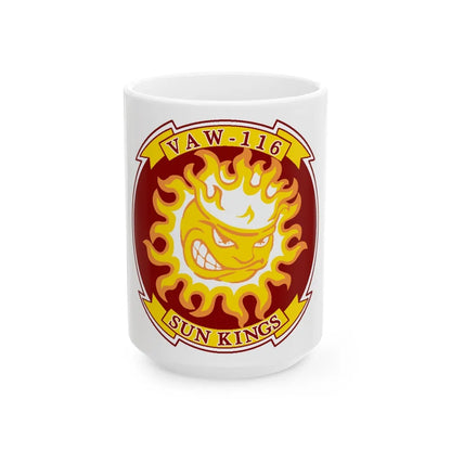 VAW 116 Sun Kings (U.S. Navy) White Coffee Mug-15oz-Go Mug Yourself