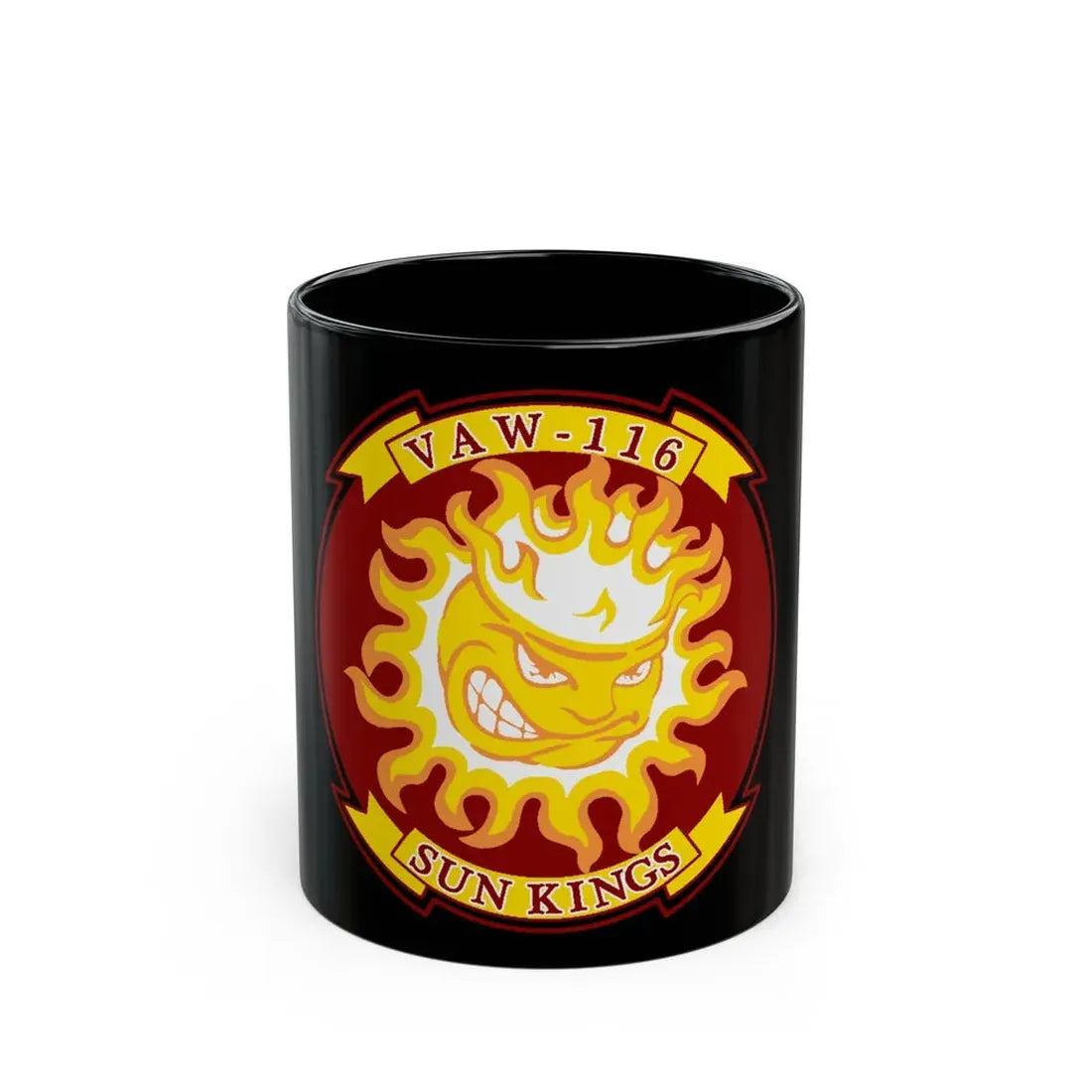 VAW 116 Sun Kings (U.S. Navy) Black Coffee Mug - Go Mug Yourself