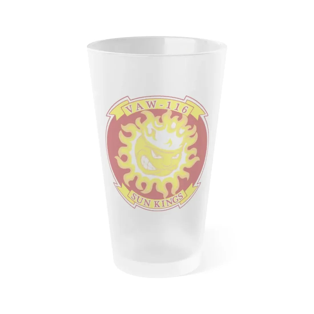 VAW 116 Sun Kings (U.S. Navy) Frosted Pint Glass 16oz Default Title - Go Mug Yourself