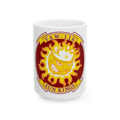 VAW 116 Sun Kings (U.S. Navy) White Coffee Mug 15oz - Go Mug Yourself
