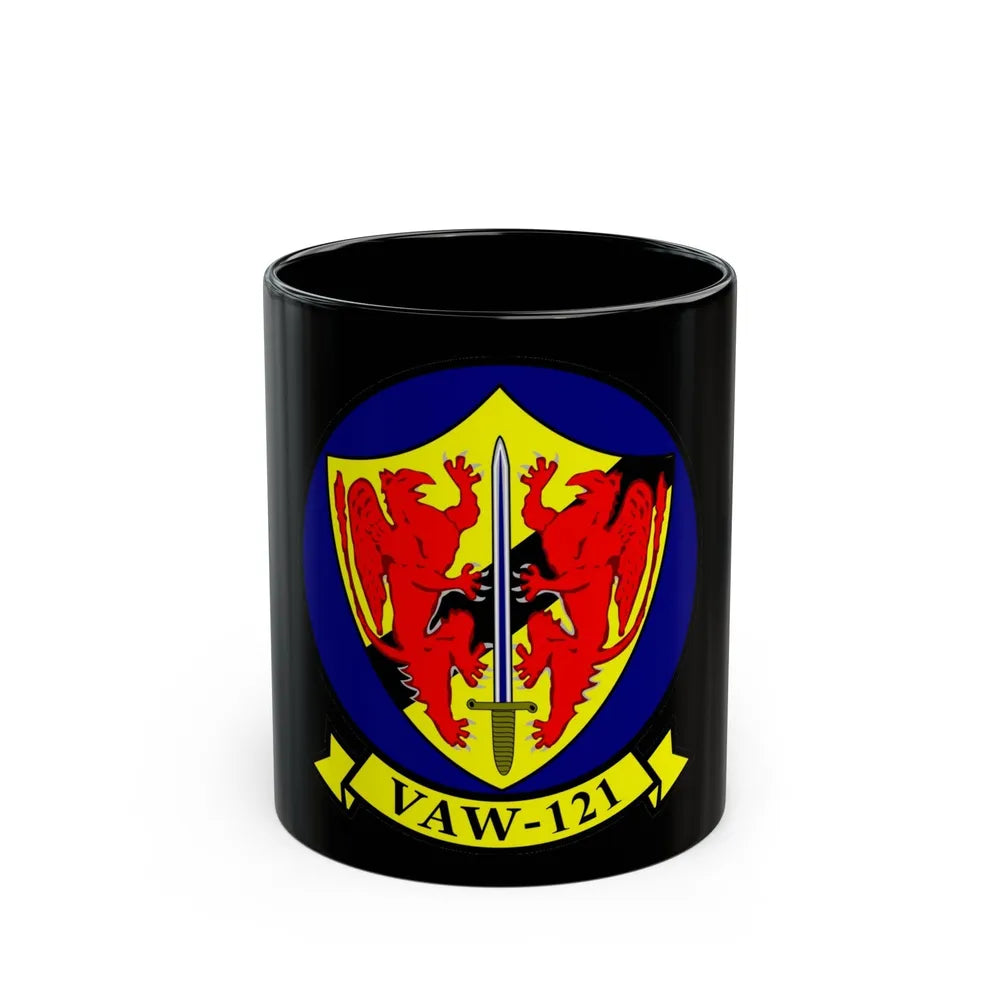 VAW 121 (U.S. Navy) Black Coffee Mug-11oz-Go Mug Yourself