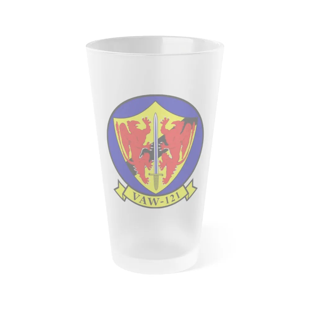 VAW 121 (U.S. Navy) Frosted Pint Glass 16oz-Go Mug Yourself