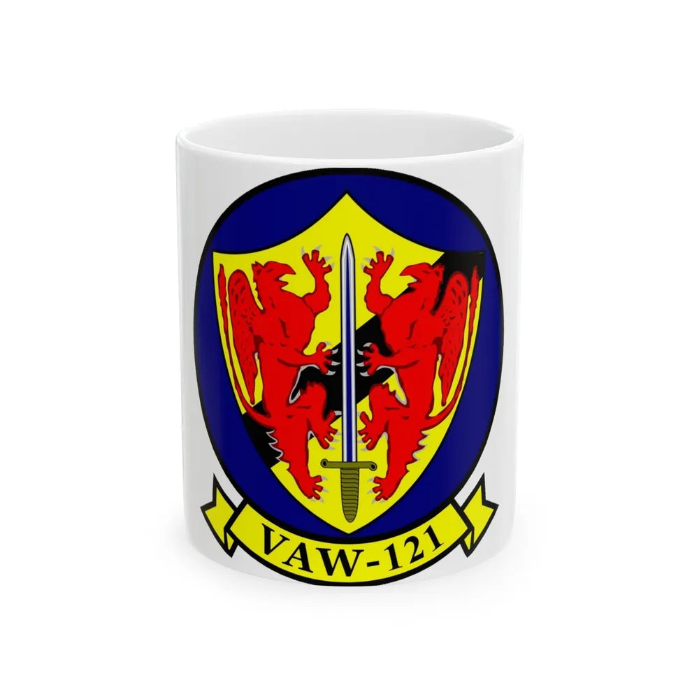 VAW 121 (U.S. Navy) White Coffee Mug-11oz-Go Mug Yourself