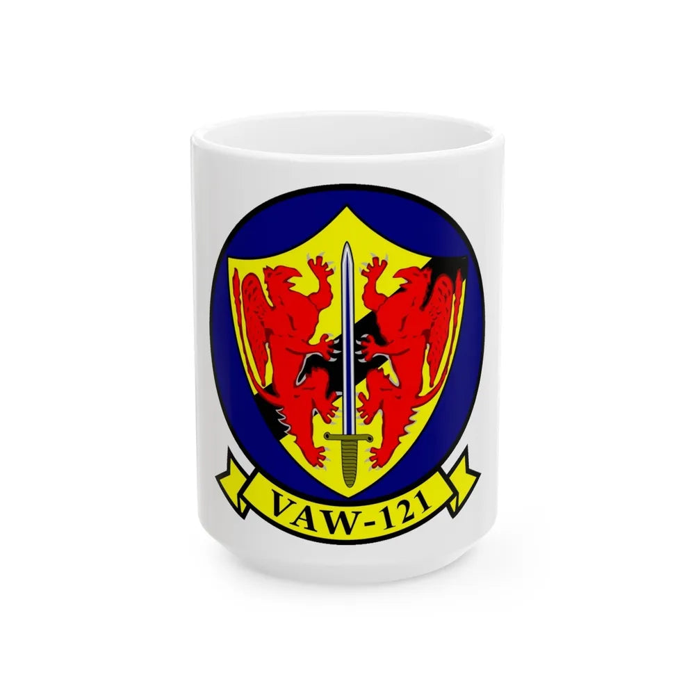 VAW 121 (U.S. Navy) White Coffee Mug-15oz-Go Mug Yourself