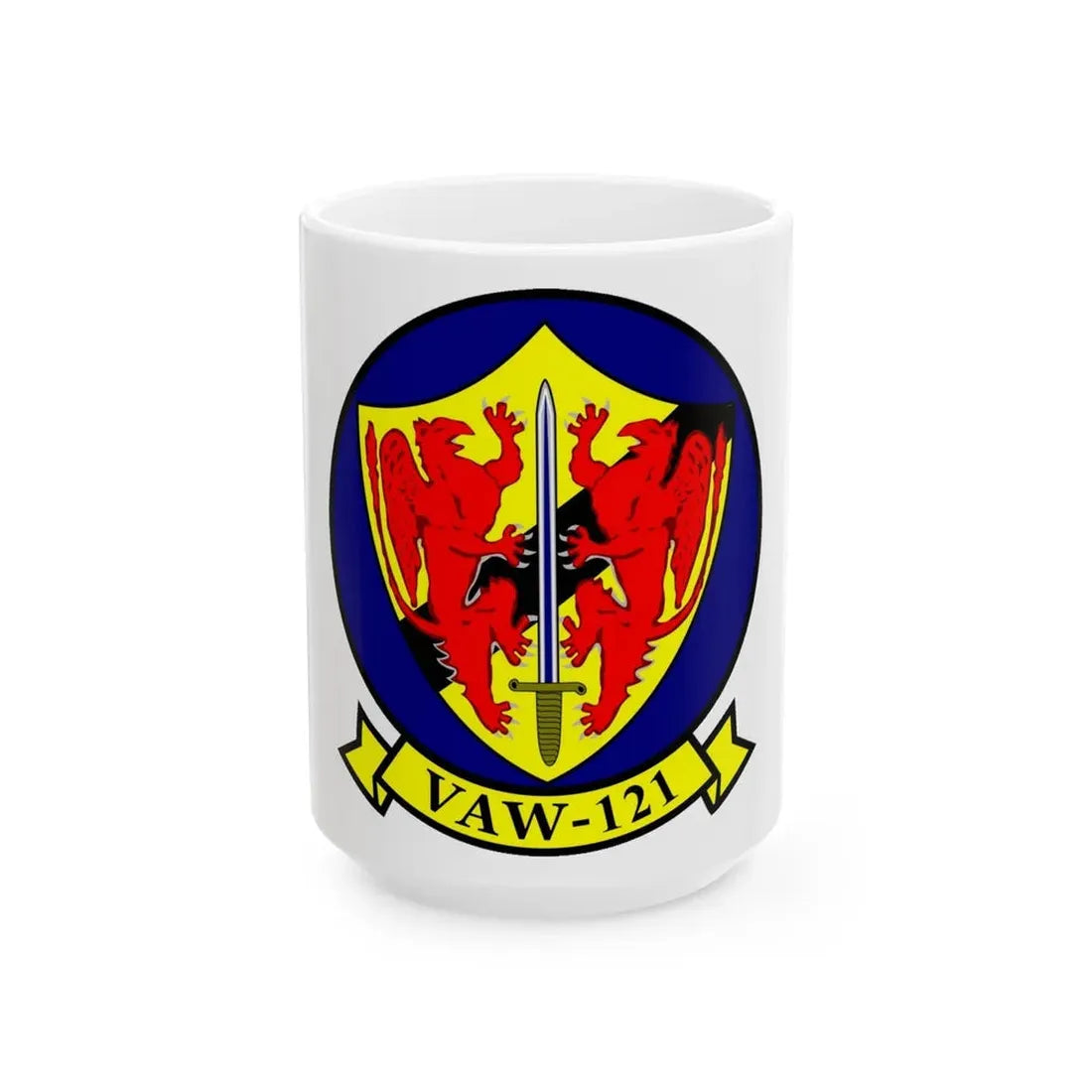 VAW 121 (U.S. Navy) White Coffee Mug 15oz - Go Mug Yourself