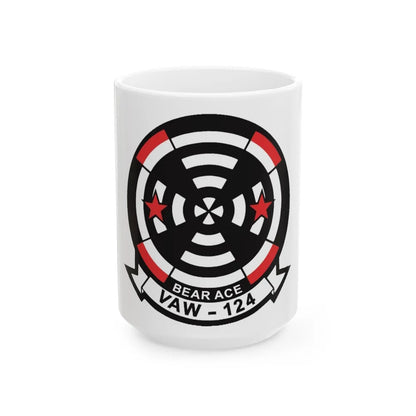 VAW 124 Bear Ace (U.S. Navy) White Coffee Mug-15oz-Go Mug Yourself