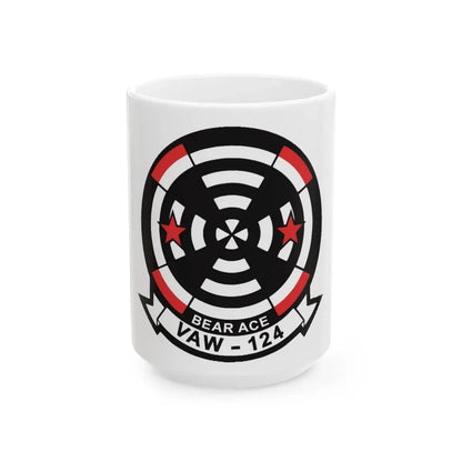 VAW 124 Bear Ace (U.S. Navy) White Coffee Mug 15oz - Go Mug Yourself