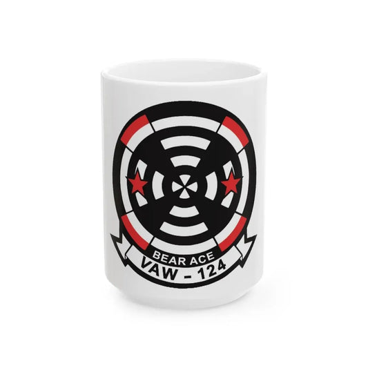 VAW 124 Bear Ace (U.S. Navy) White Coffee Mug 15oz - Go Mug Yourself