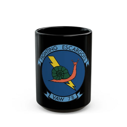 VAW 78 (U.S. Navy) Black Coffee Mug-15oz-Go Mug Yourself