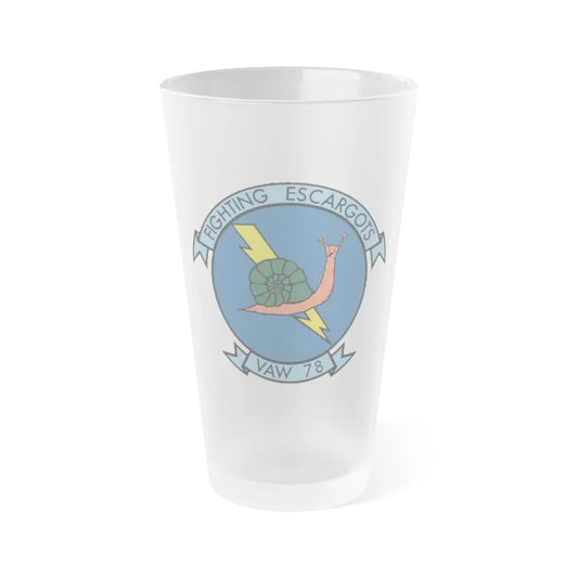 VAW 78 (U.S. Navy) Frosted Pint Glass 16oz-Go Mug Yourself